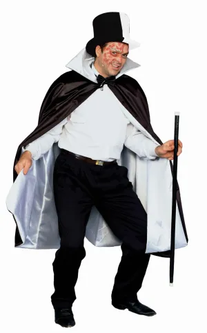56" Reversible Phantom Cape Black/White