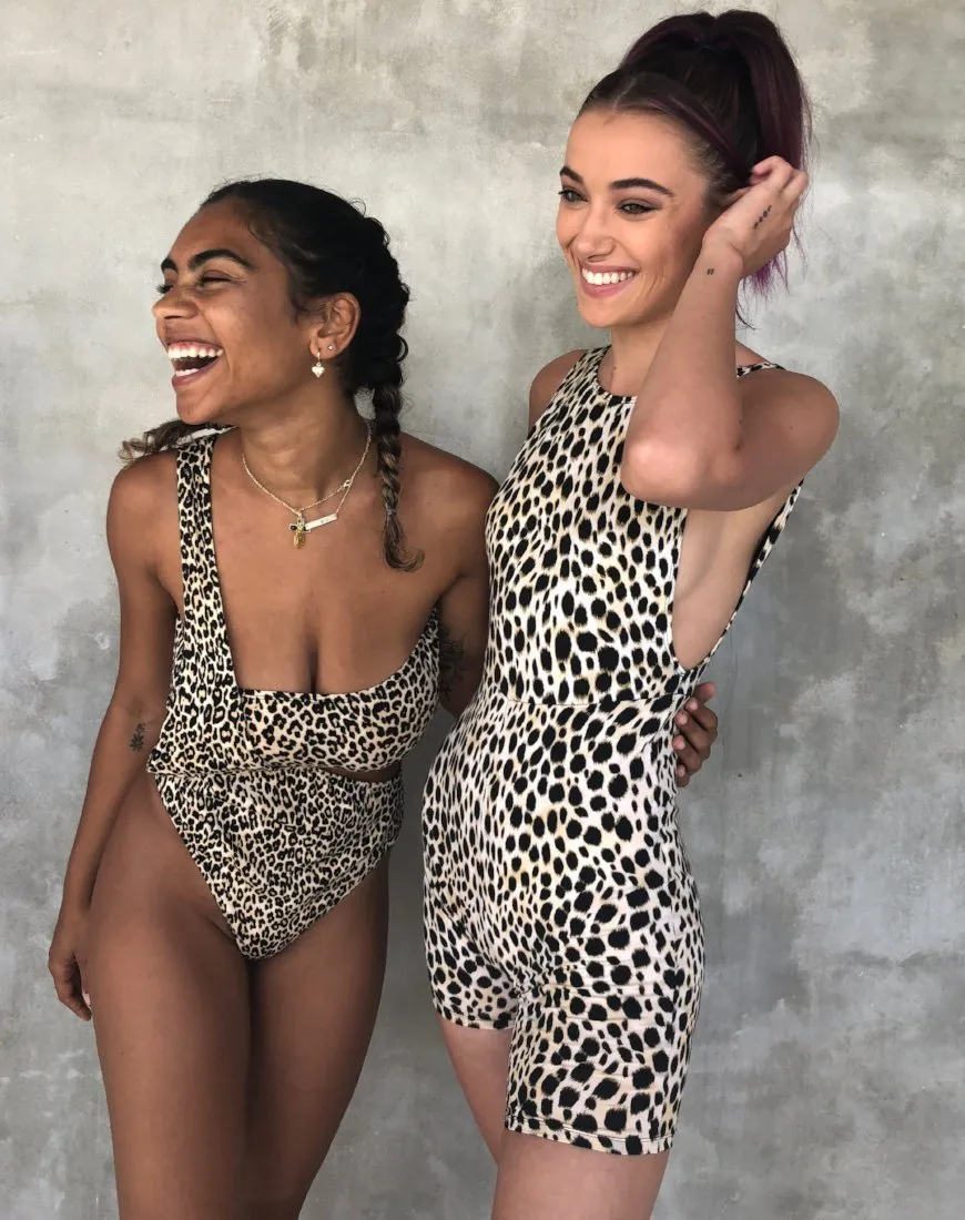 Acro Unitard in Cheetah