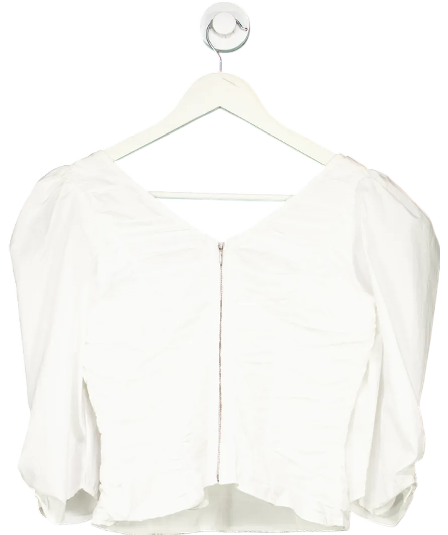 & Other Stories White Rose Detail Corset Top UK 8