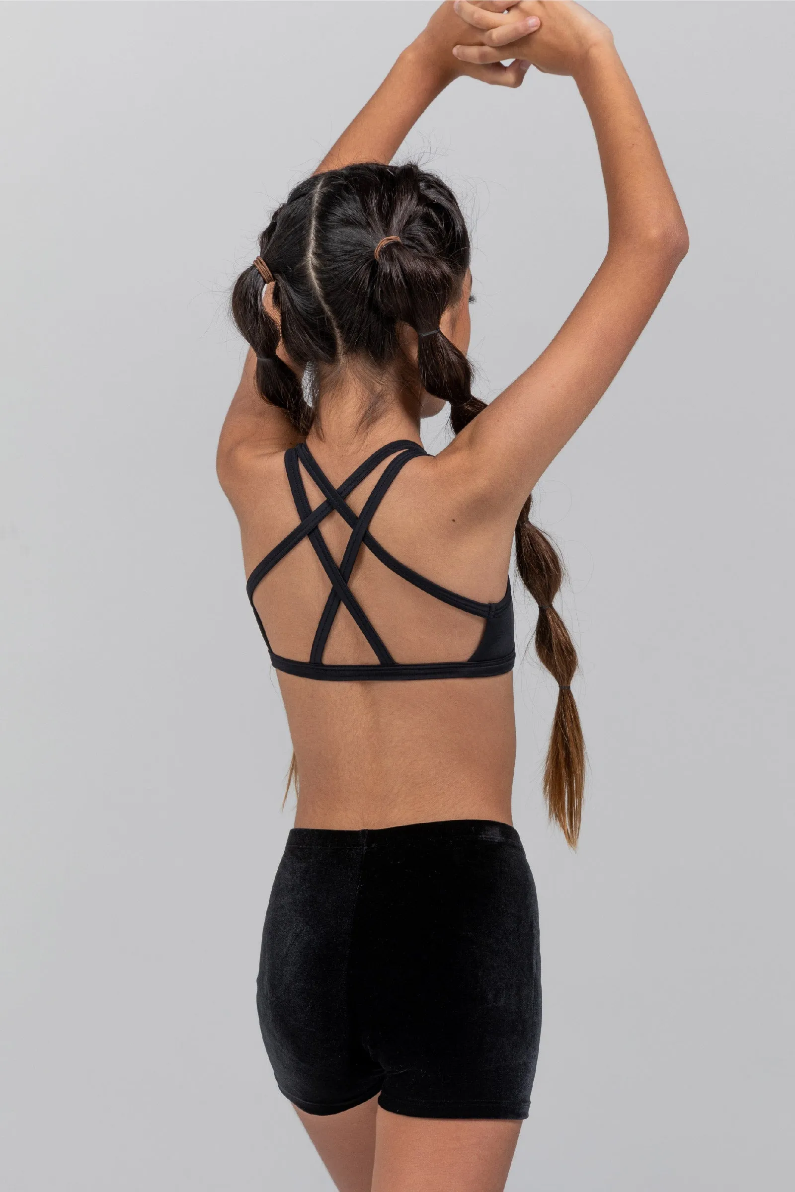 Angelica Crop Top - Black