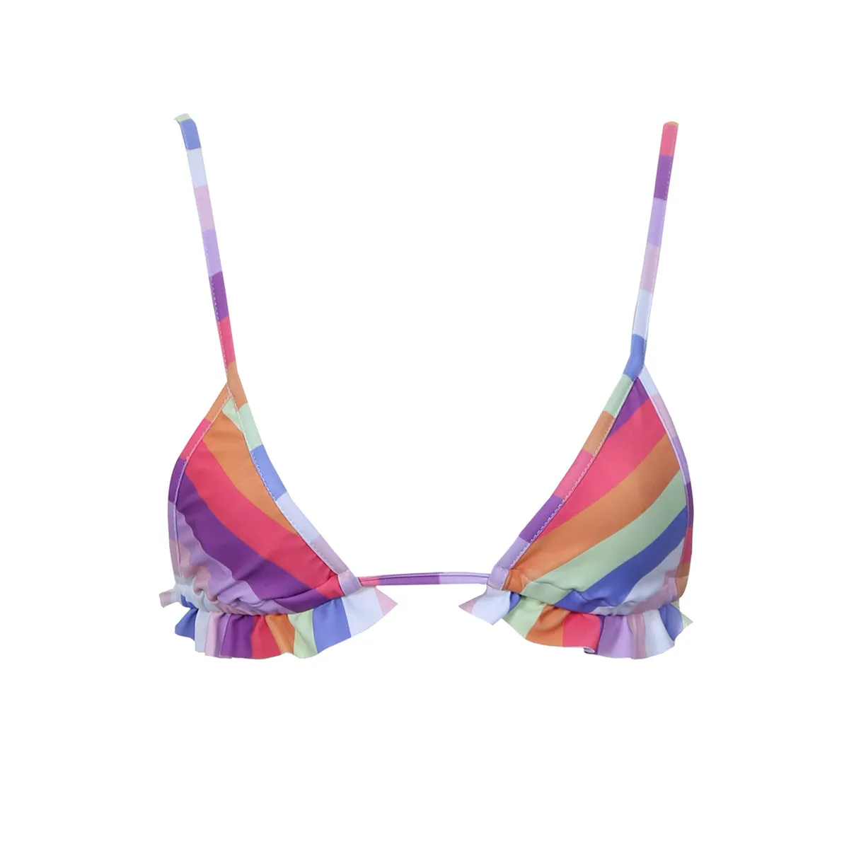 APHRODITE TRI BIKINI TOP - SUNSET STRIPE