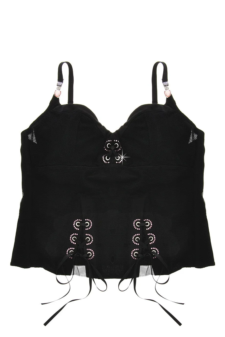ARGENTOVIVO ROSE Black Crystal Corset
