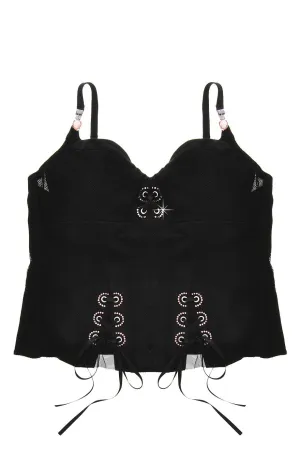 ARGENTOVIVO ROSE Black Crystal Corset