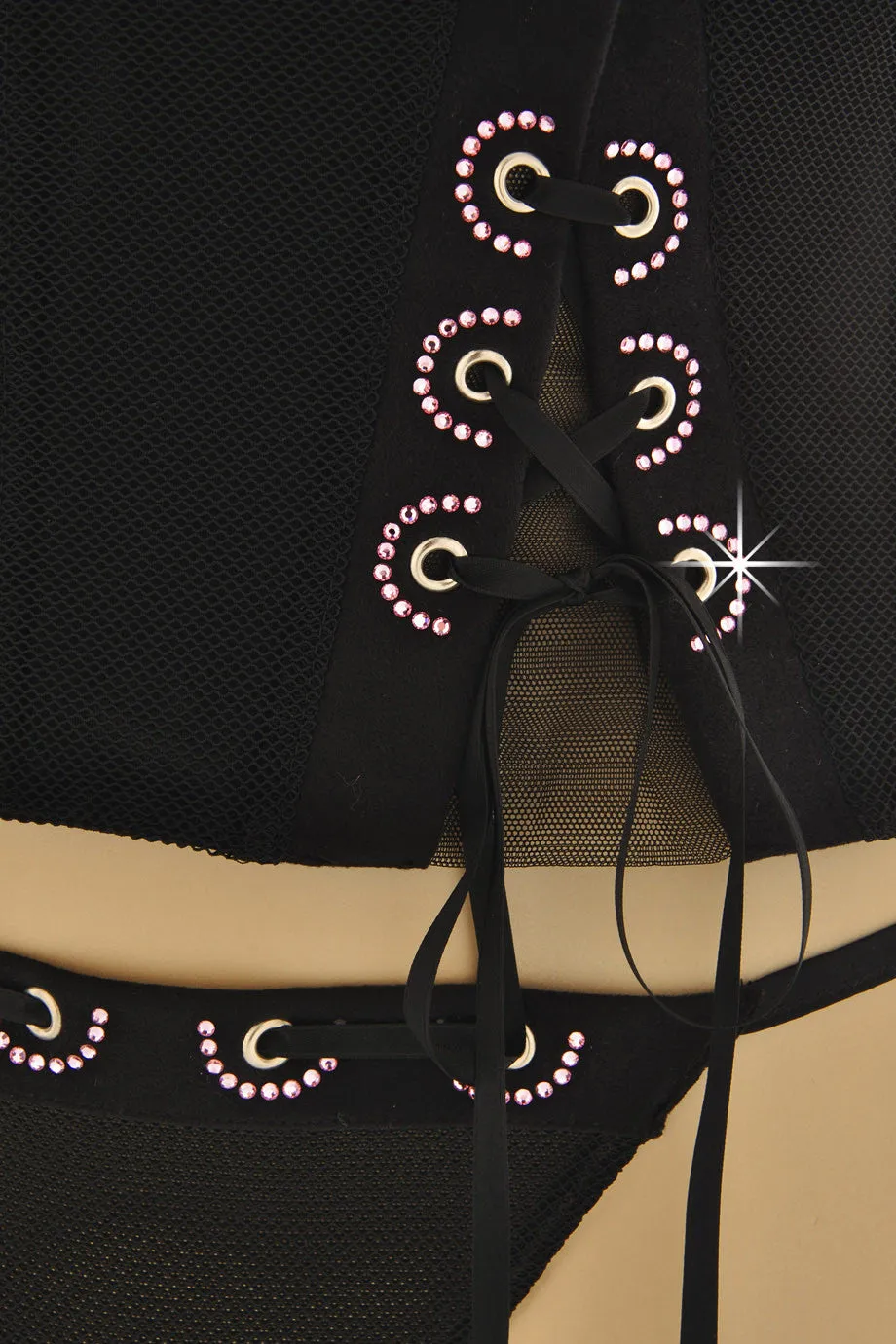 ARGENTOVIVO ROSE Black Crystal Corset