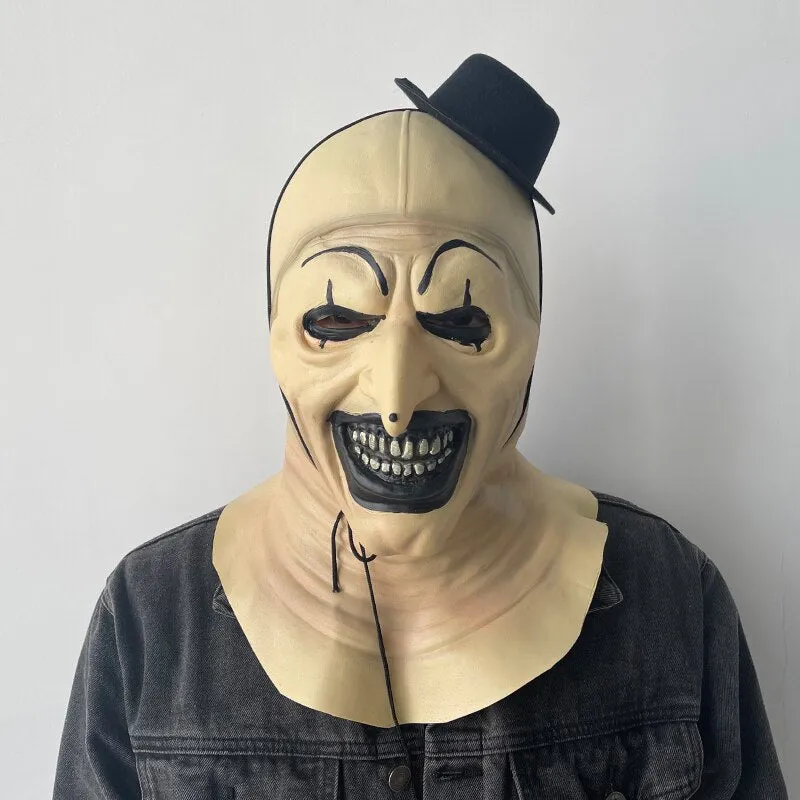 Art The Clown Mask Terrifier 2 Cosplay Costume Terror Clown Masks Full Face Mask Halloween Carnival Party Adults Masks
