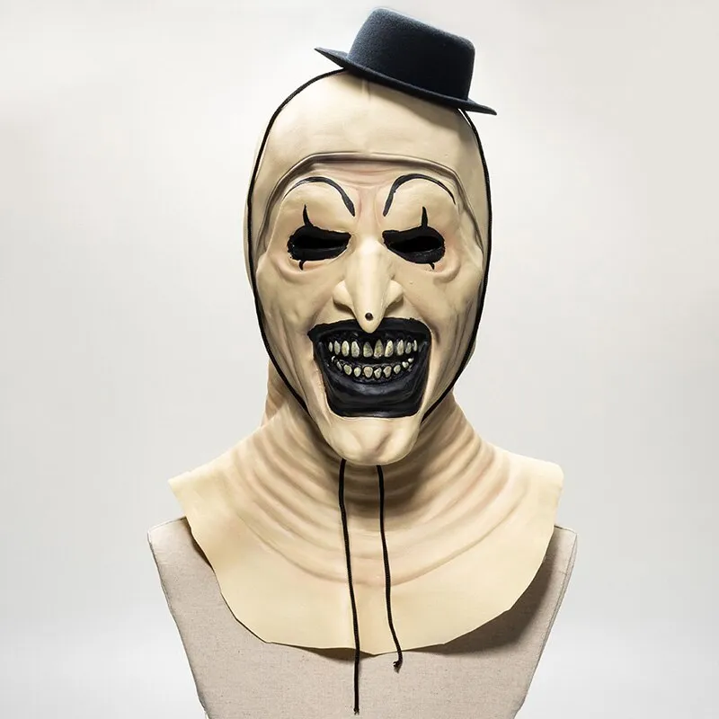 Art The Clown Mask Terrifier 2 Cosplay Costume Terror Clown Masks Full Face Mask Halloween Carnival Party Adults Masks