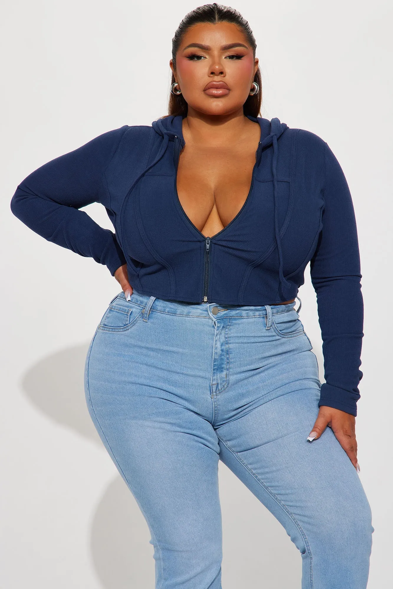 At Your Best Lounge Hoodie - Navy