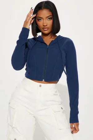 At Your Best Lounge Hoodie - Navy