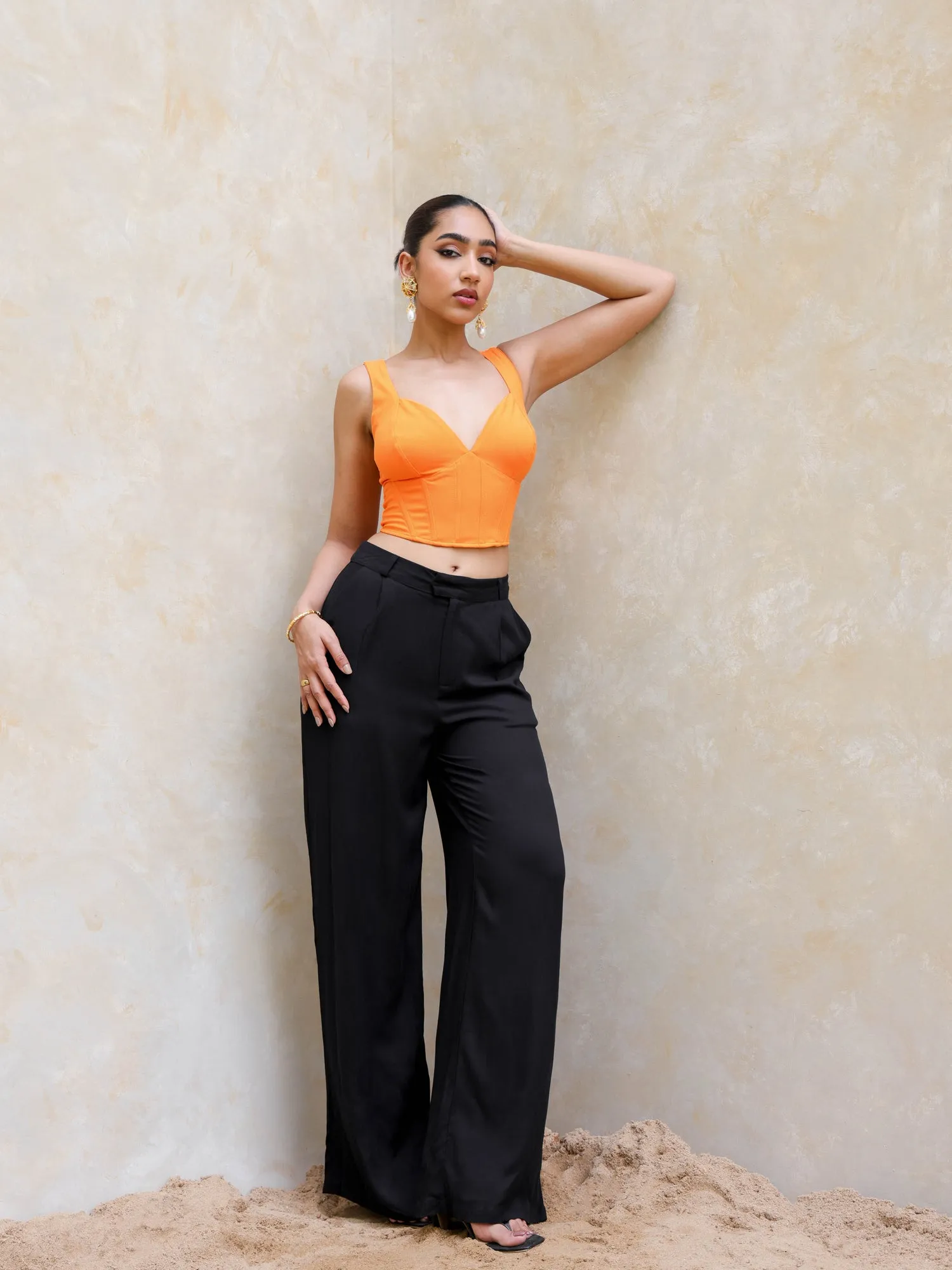 Back Tieup Corset Top