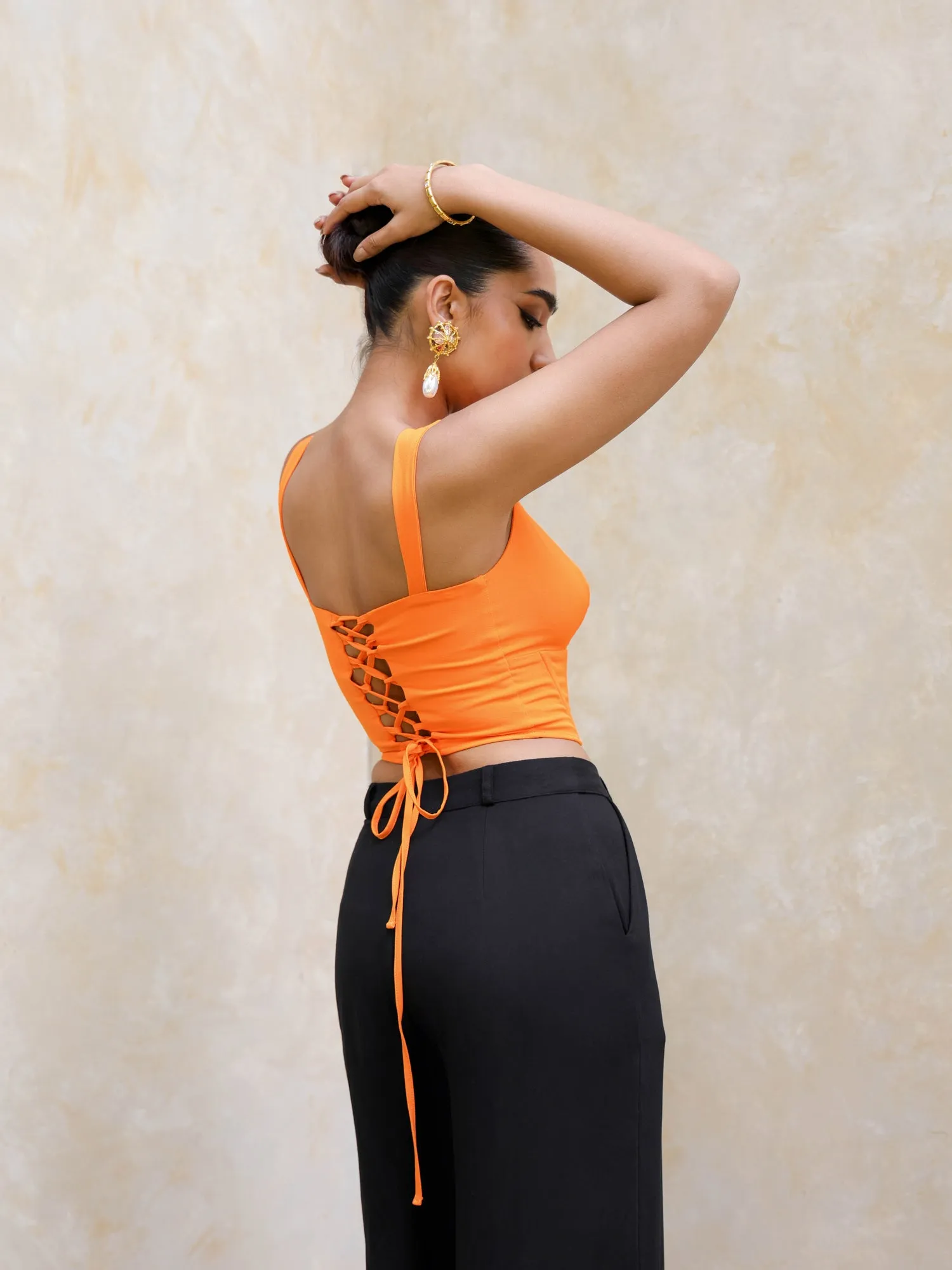 Back Tieup Corset Top