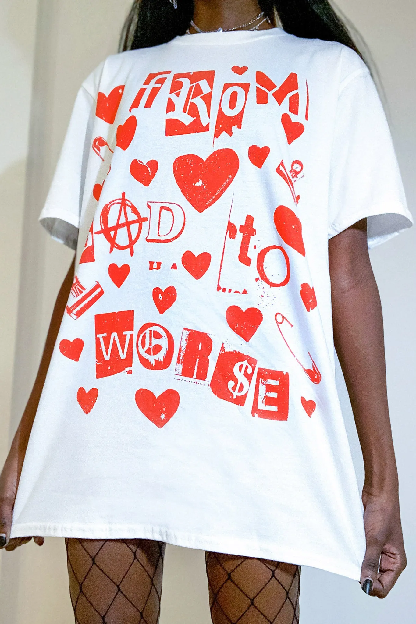 Bad To Worse Tee White