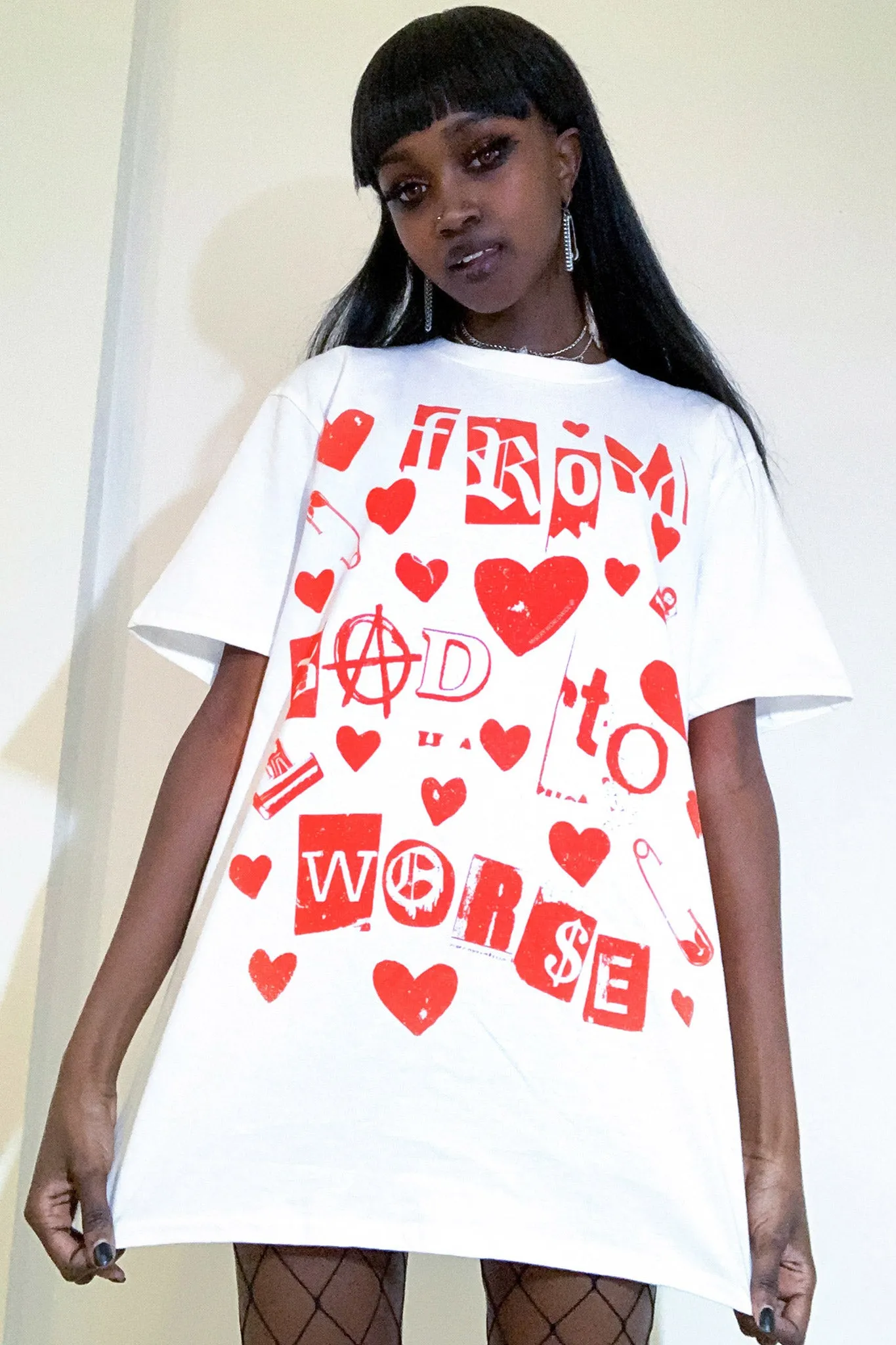 Bad To Worse Tee White