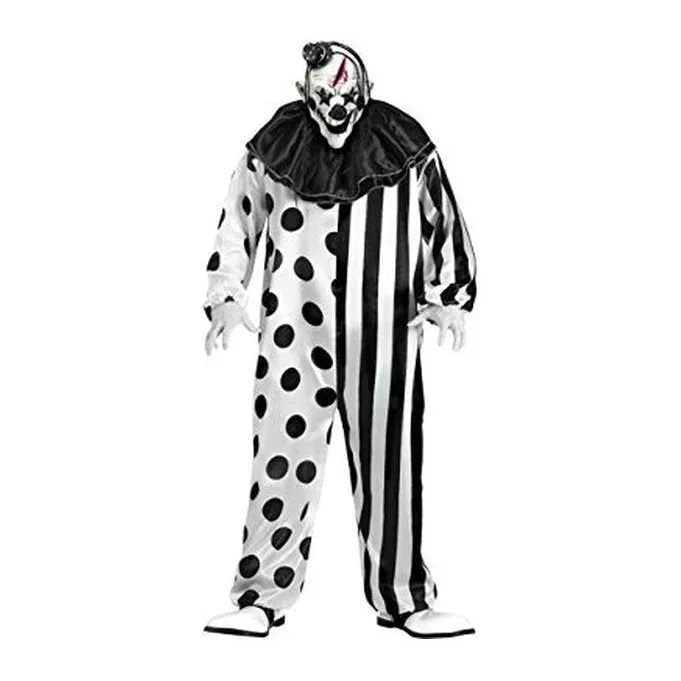 Black and White Clown Suit with mask
