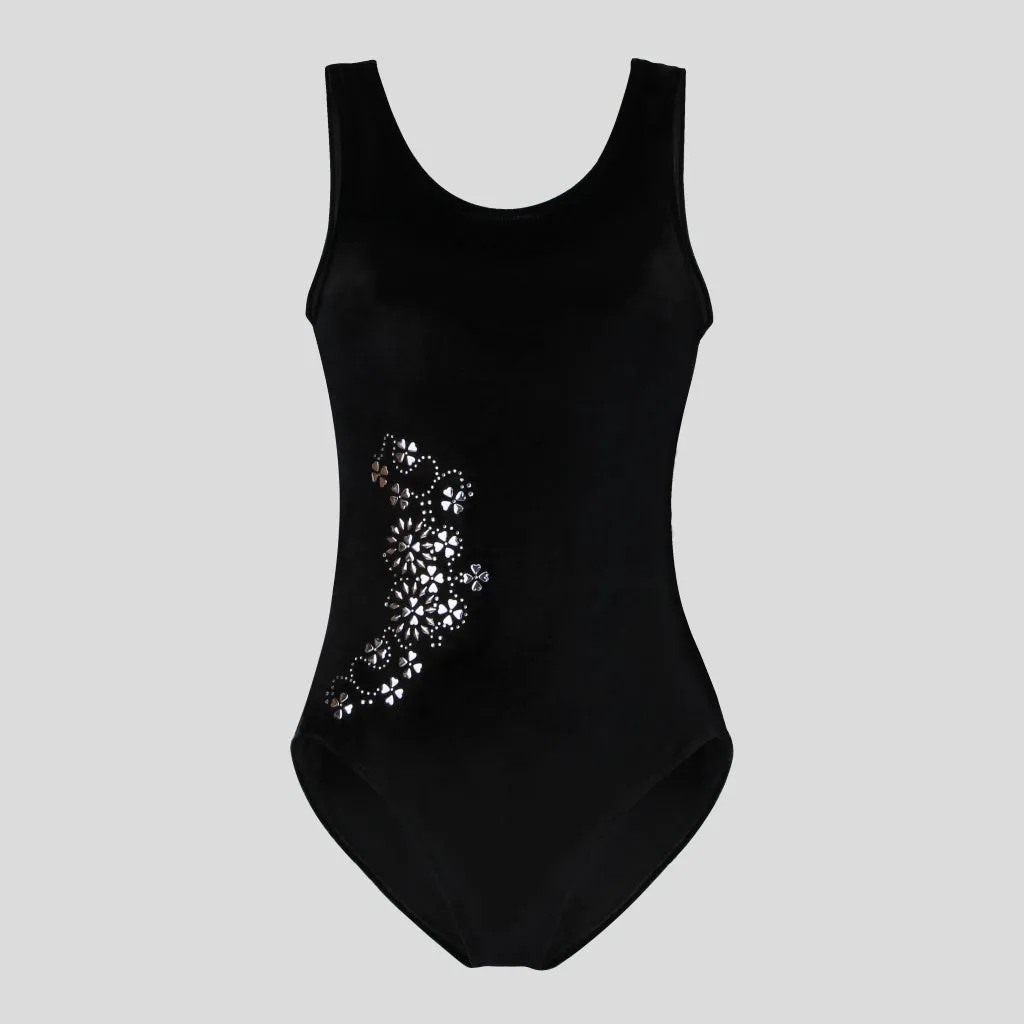 Black Velvet Leotard