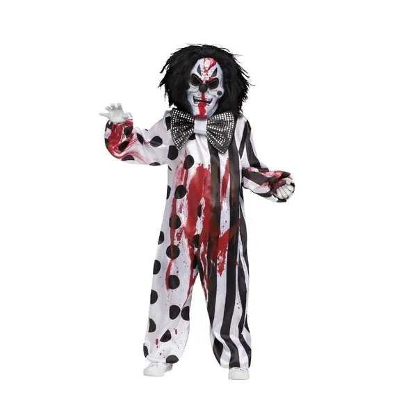 Bleeding Killer Clown Costume Child
