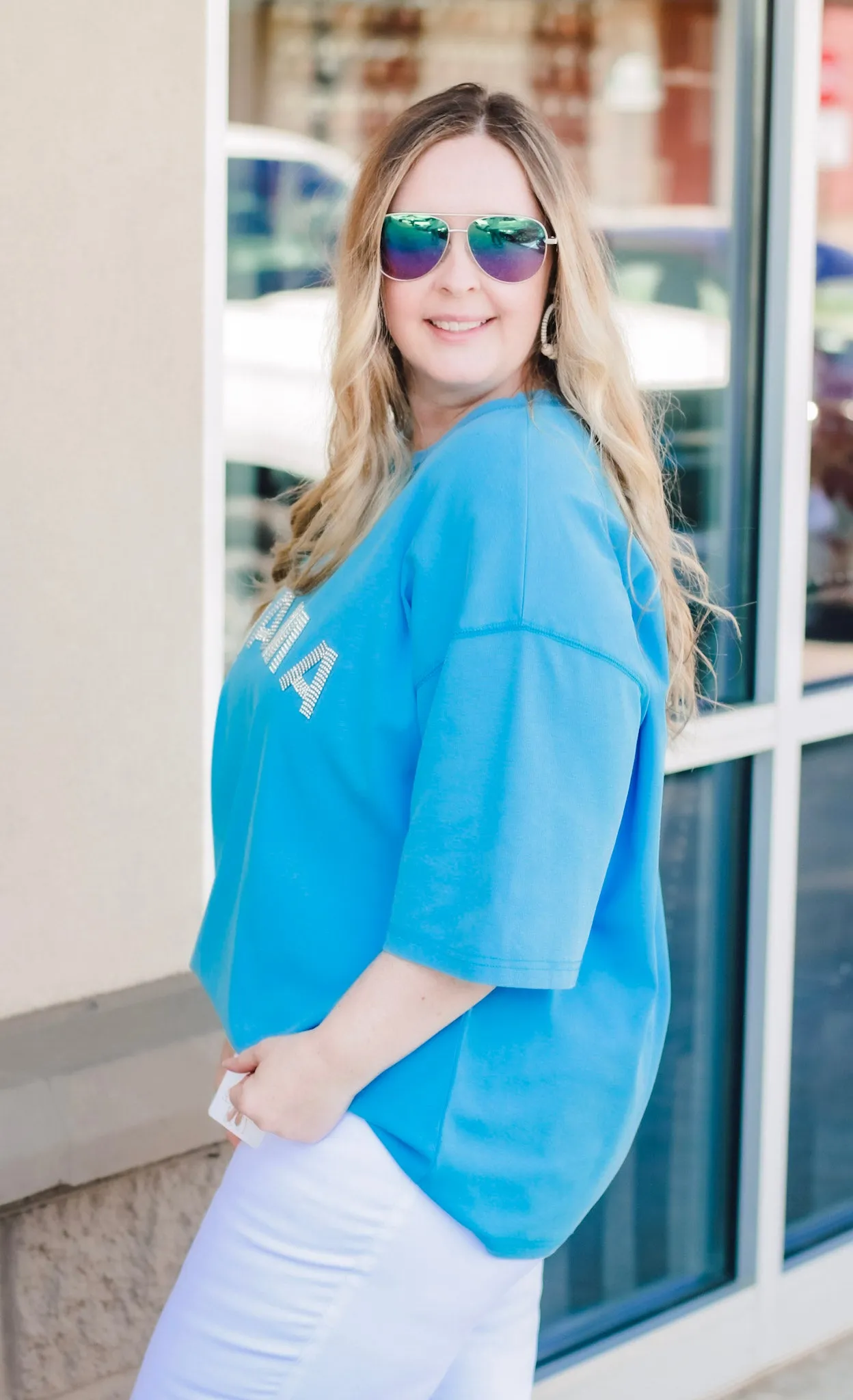 Blue Mama Stonewashed Tee