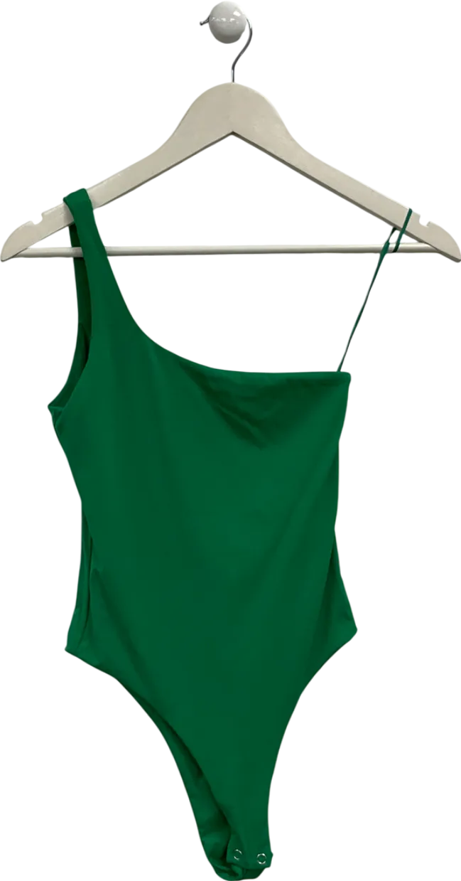 BOA Green One Shoulder Bodysuit UK XS
