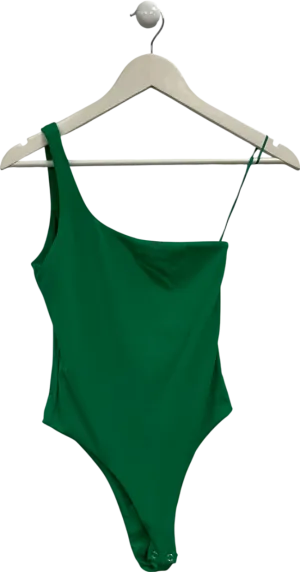 BOA Green One Shoulder Bodysuit UK XS