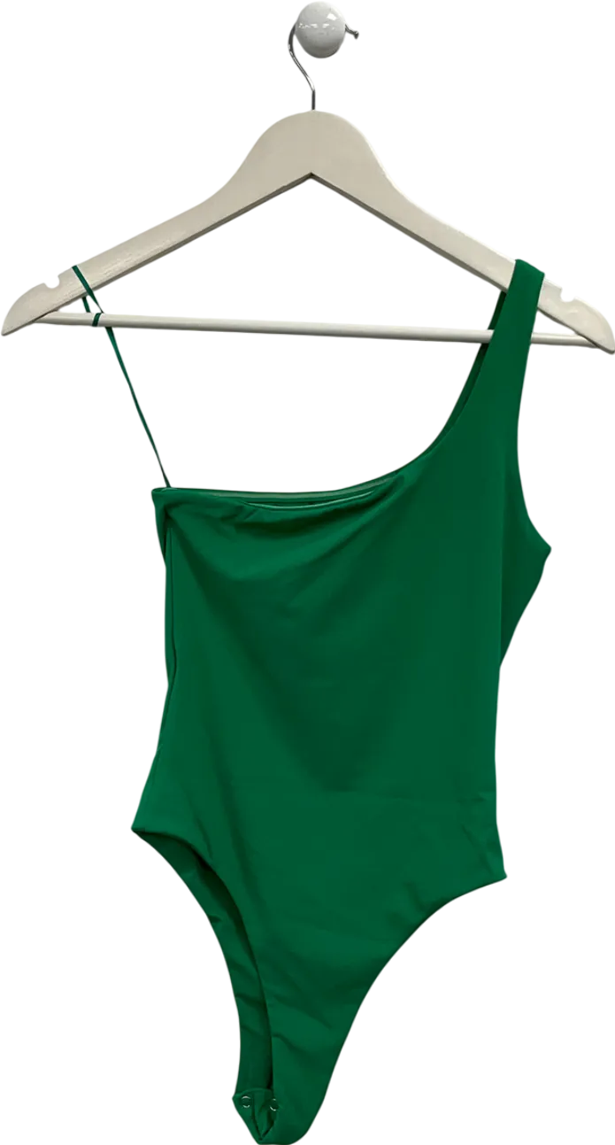BOA Green One Shoulder Bodysuit UK XS