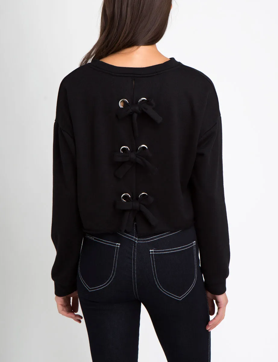 Bow Back Sweatshirt