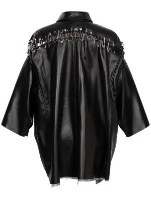 Box Safety-pin Detail Shirt