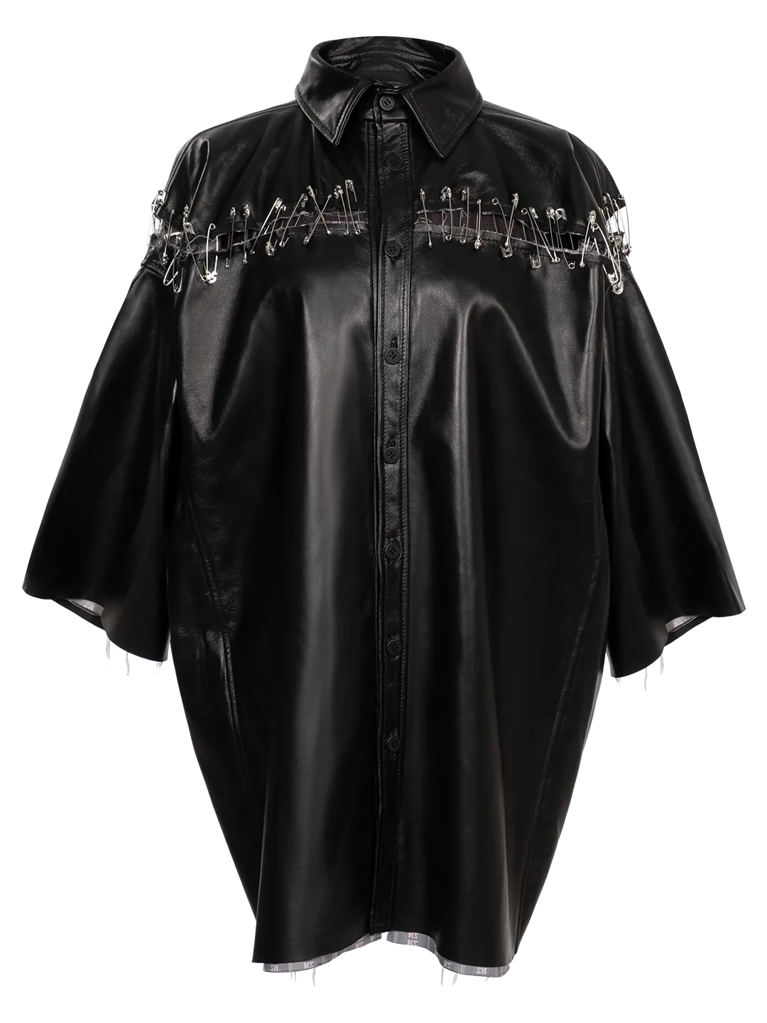 Box Safety-pin Detail Shirt