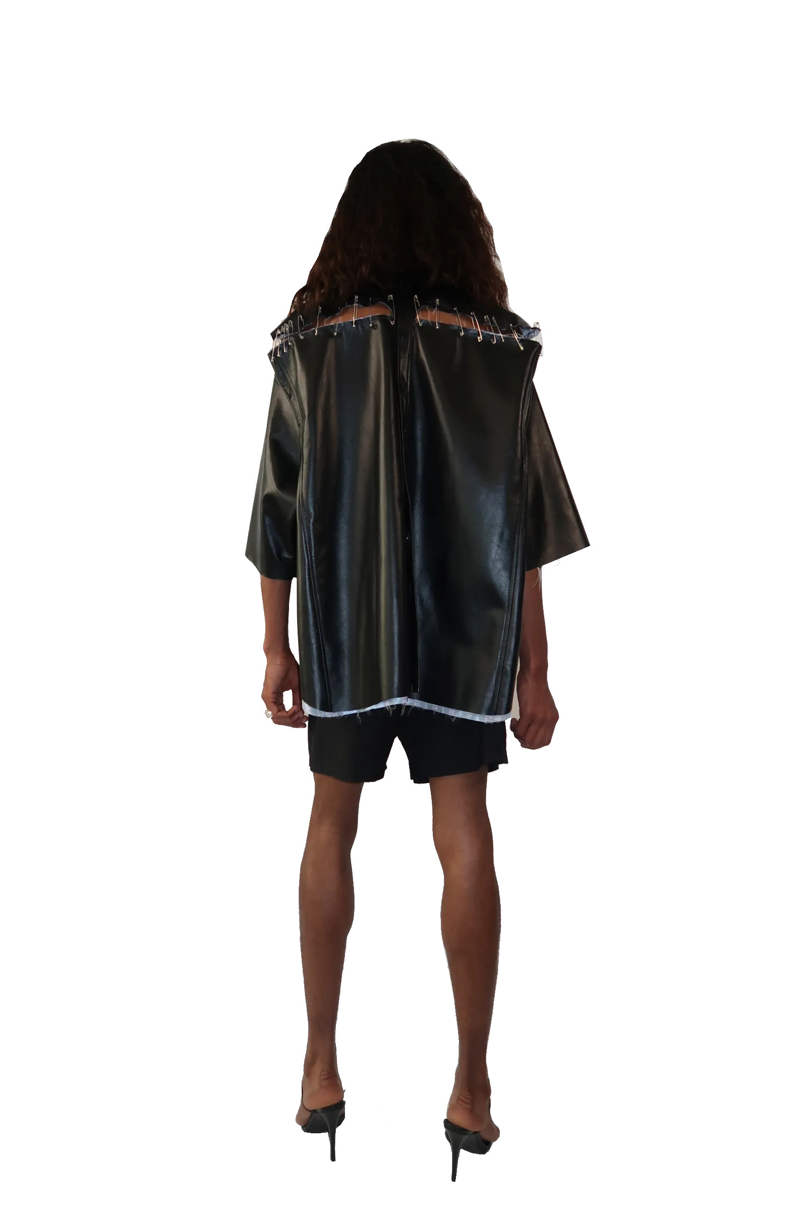 Box Safety-pin Detail Shirt