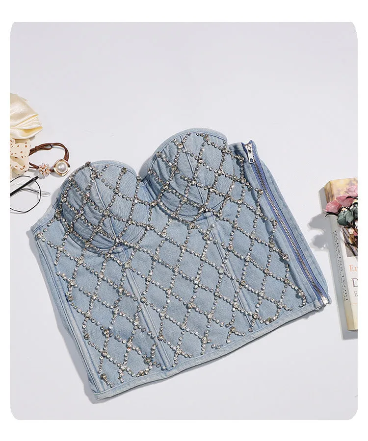 Brittany Diamond Denim Corset Collection