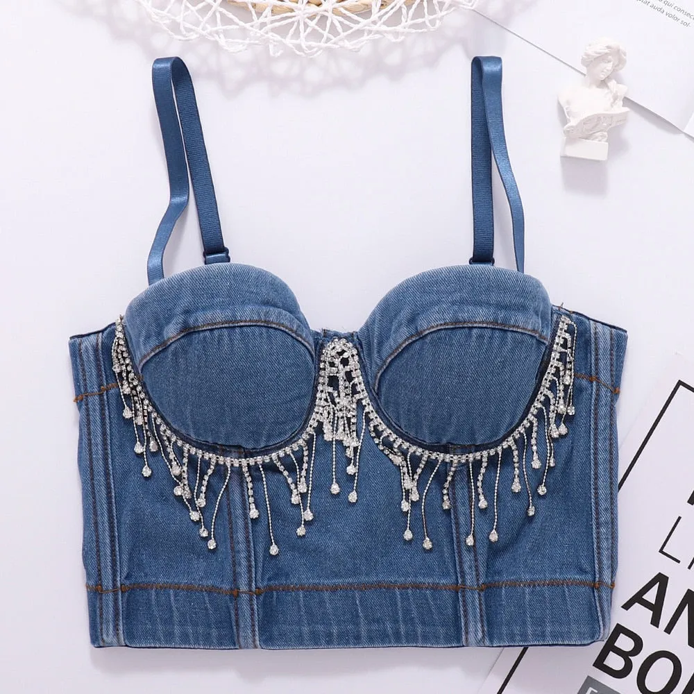 Brittany Diamond Denim Corset Collection