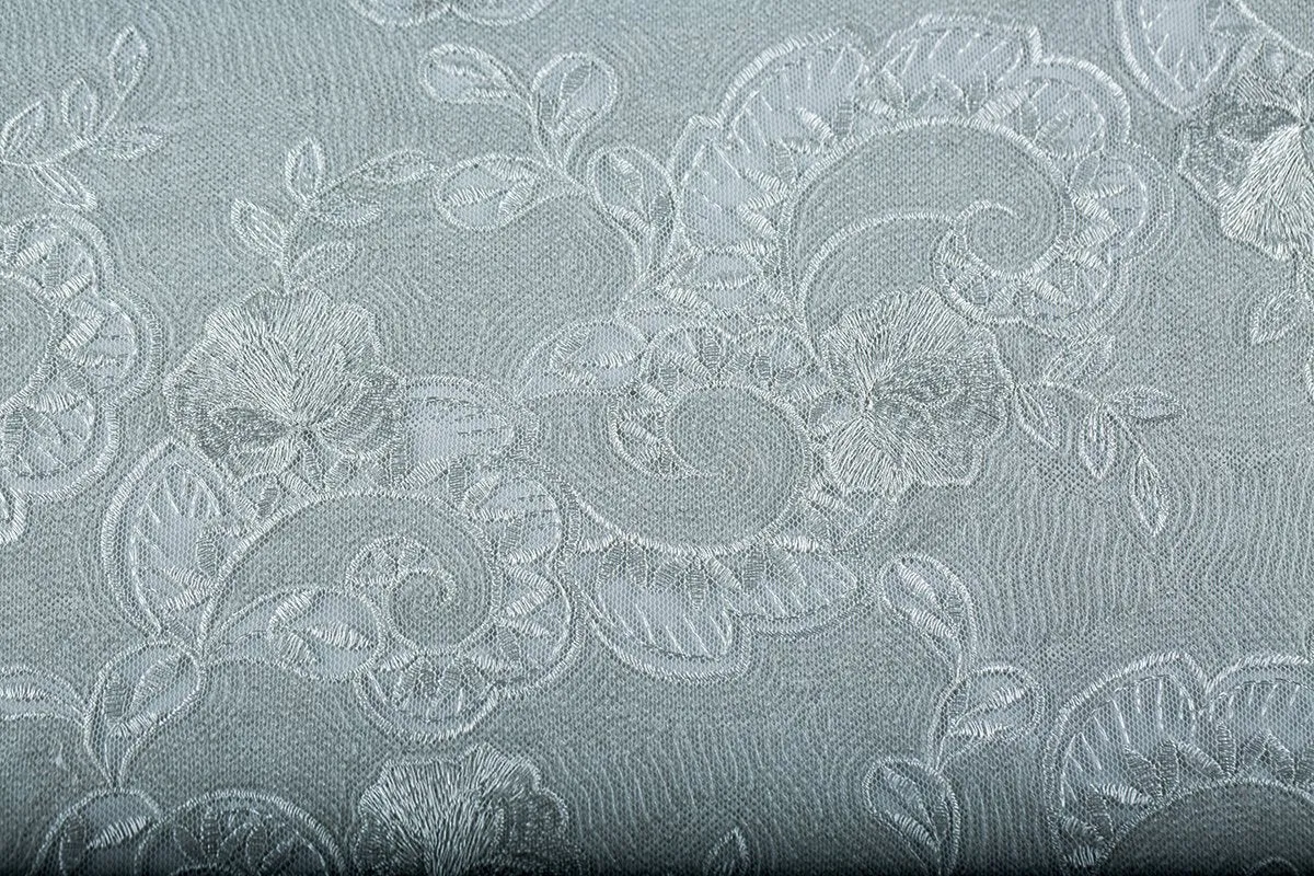 Bud Embroidered Sequined Fabric