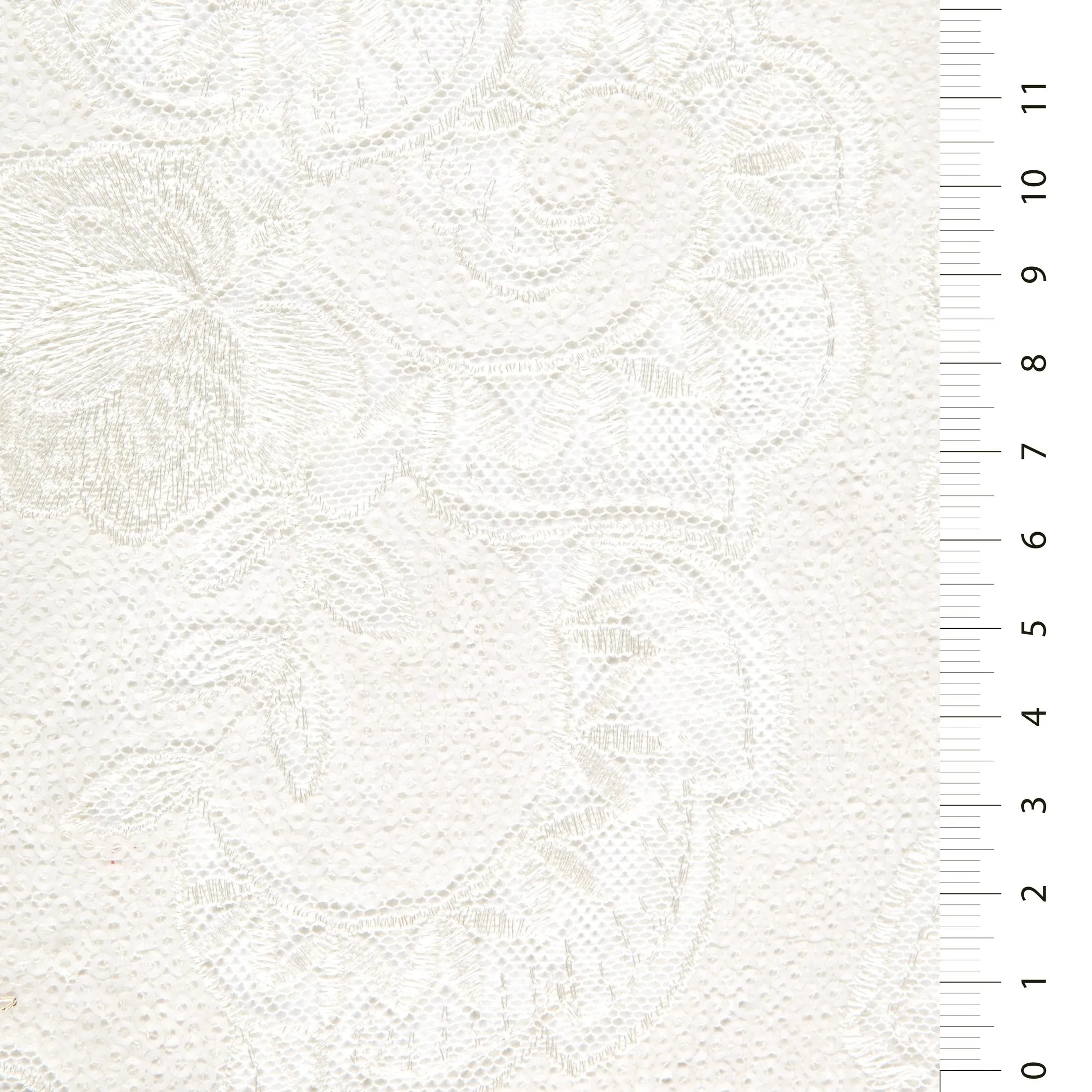 Bud Embroidered Sequined Fabric