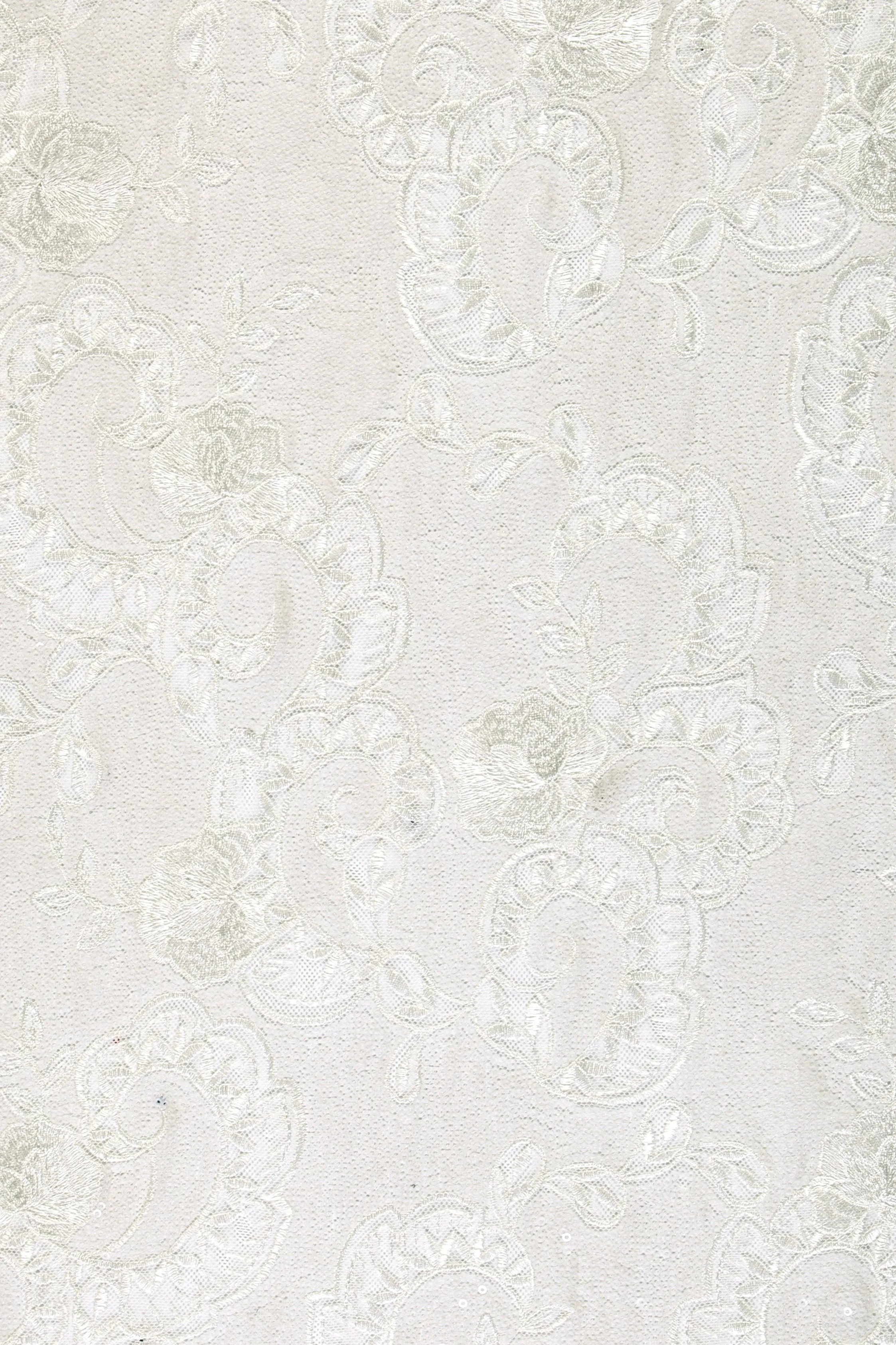 Bud Embroidered Sequined Fabric