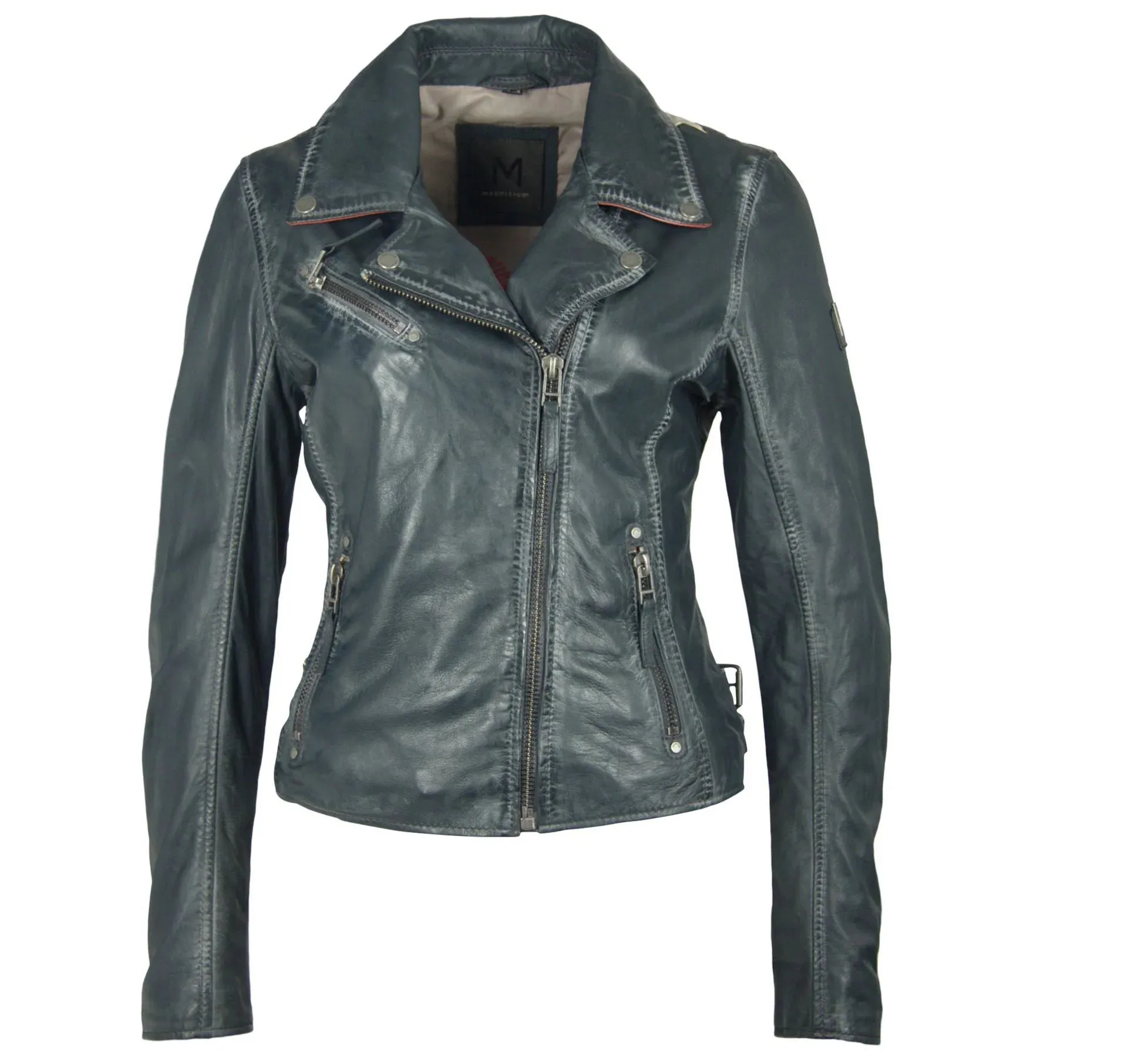 Christy Leather Jacket with Stars