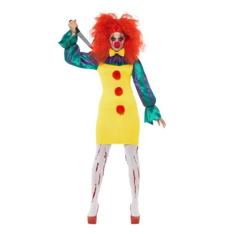 Classic Horror Clown Lady Costume