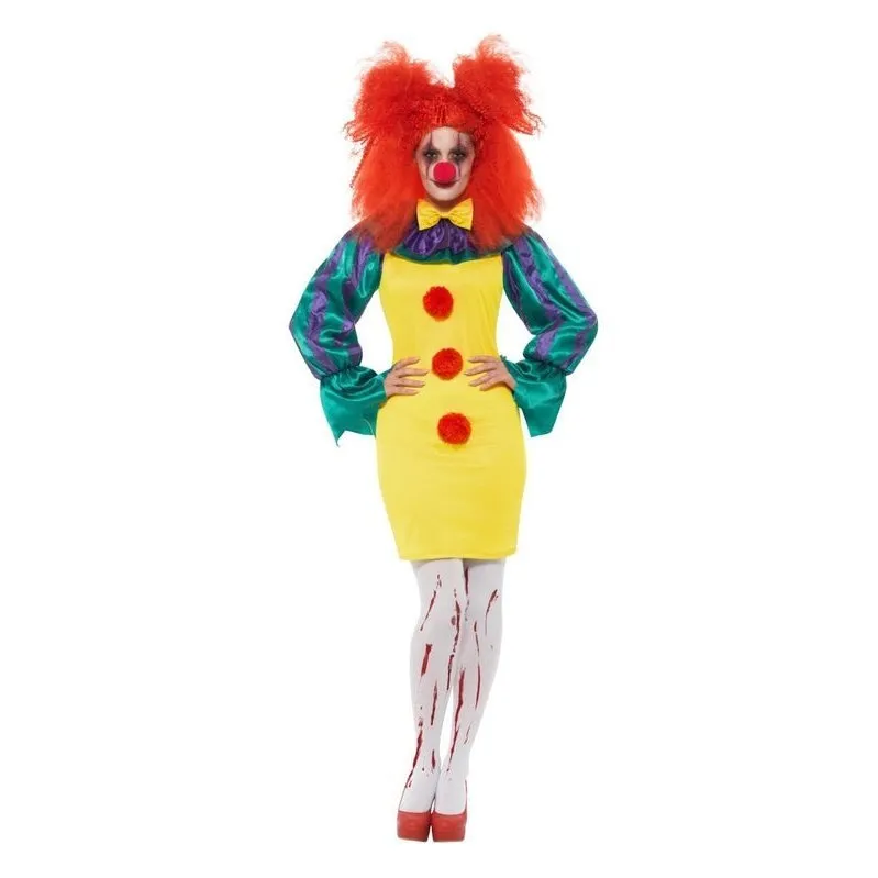 Classic Horror Clown Lady Costume