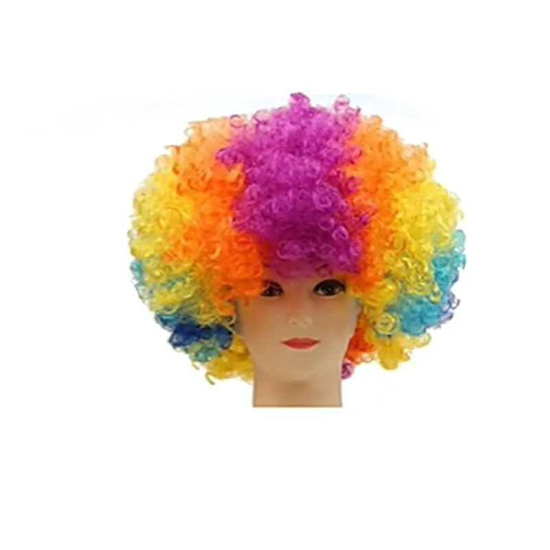 Clown Costume Set Wig Hat Nose Bow Tie  Accessories for Kids Adult Halloween  Party Circus Carnivals Cosplay  Props