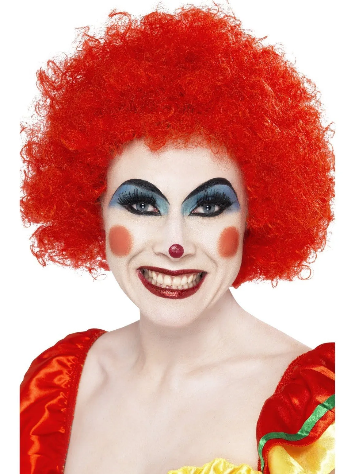 Clown Crazy Red Curly Wig