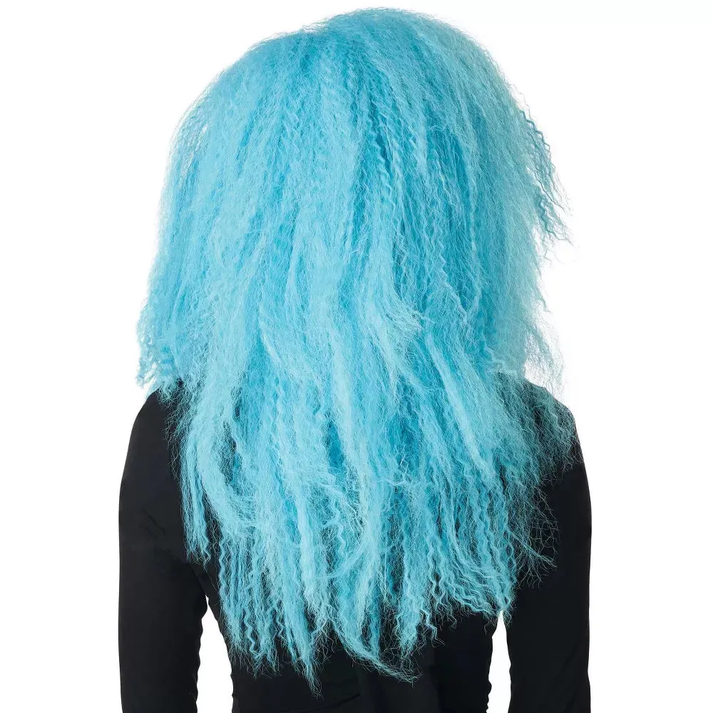 Crimped N Kooky Blue Wig