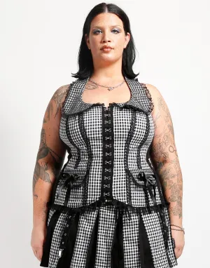 CURVE BO PEEP HALTER CORSET WHITE