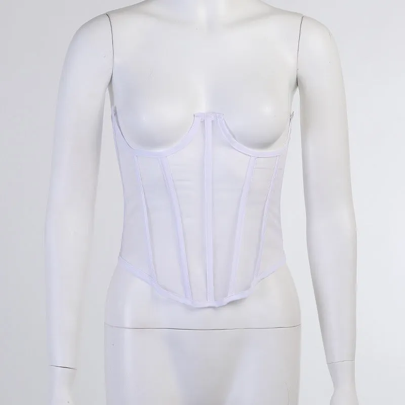 CY Strapless White