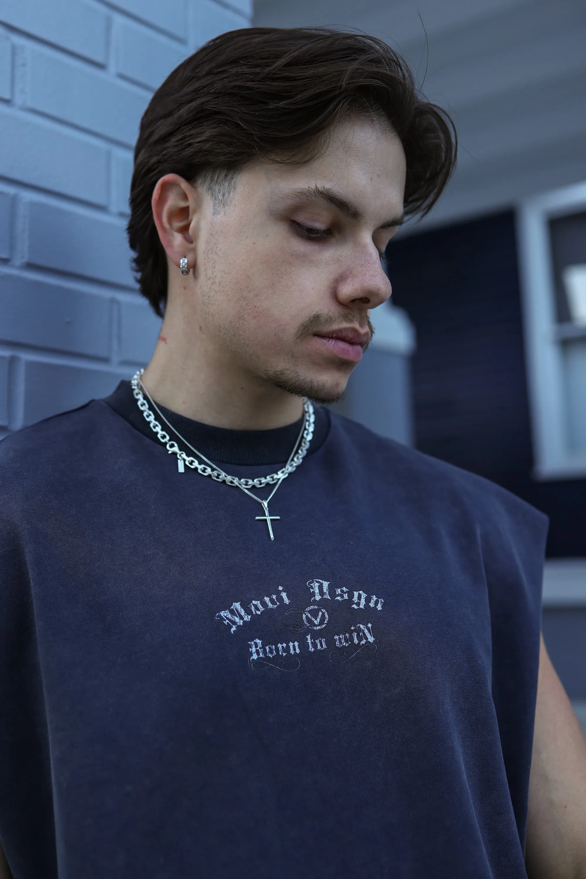 DAGGER CUT-OFF - WASHED NAVY