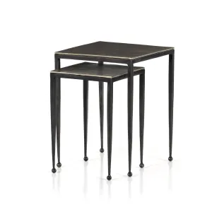 Dalston Nesting End Tables-Antique Nickel