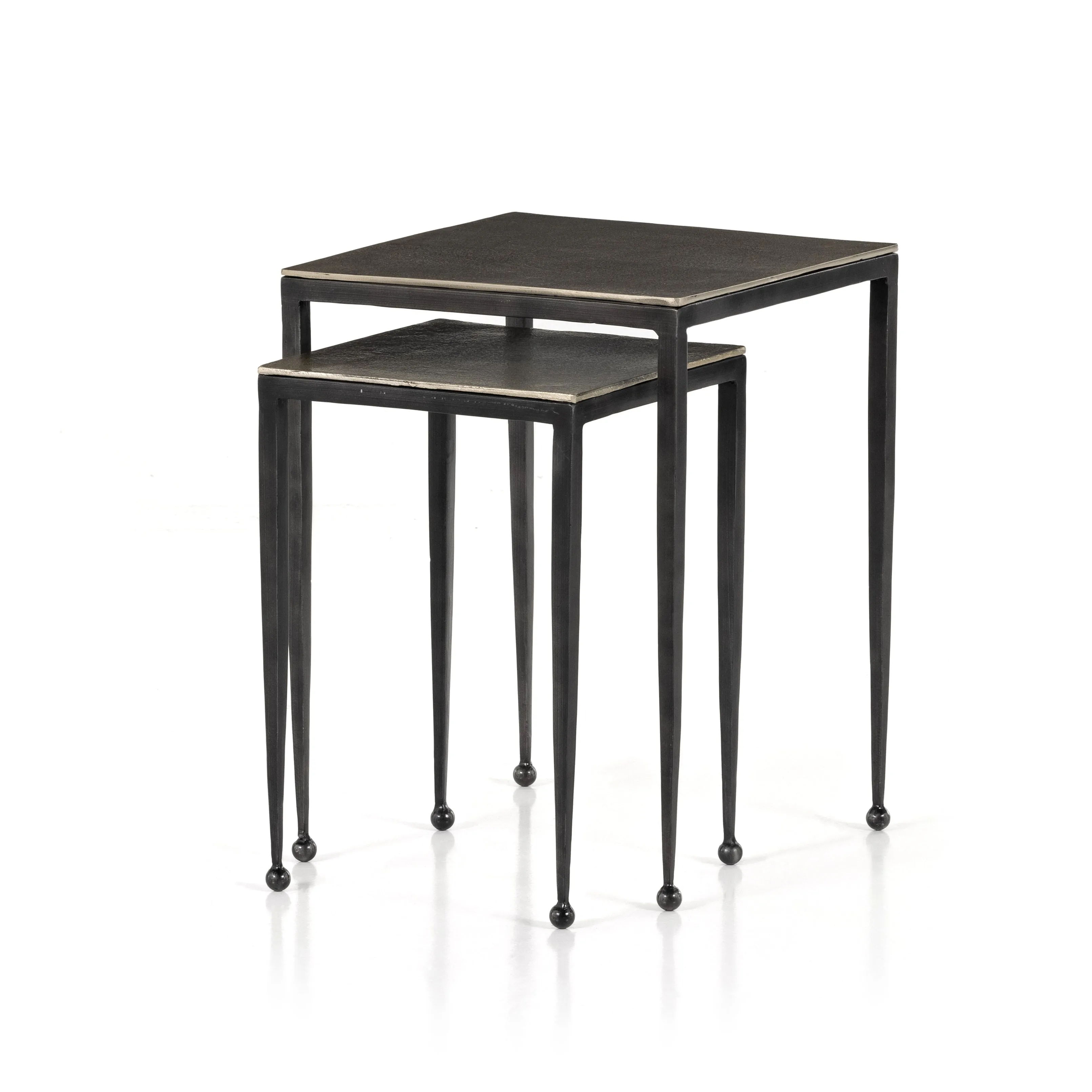Dalston Nesting End Tables-Antique Nickel