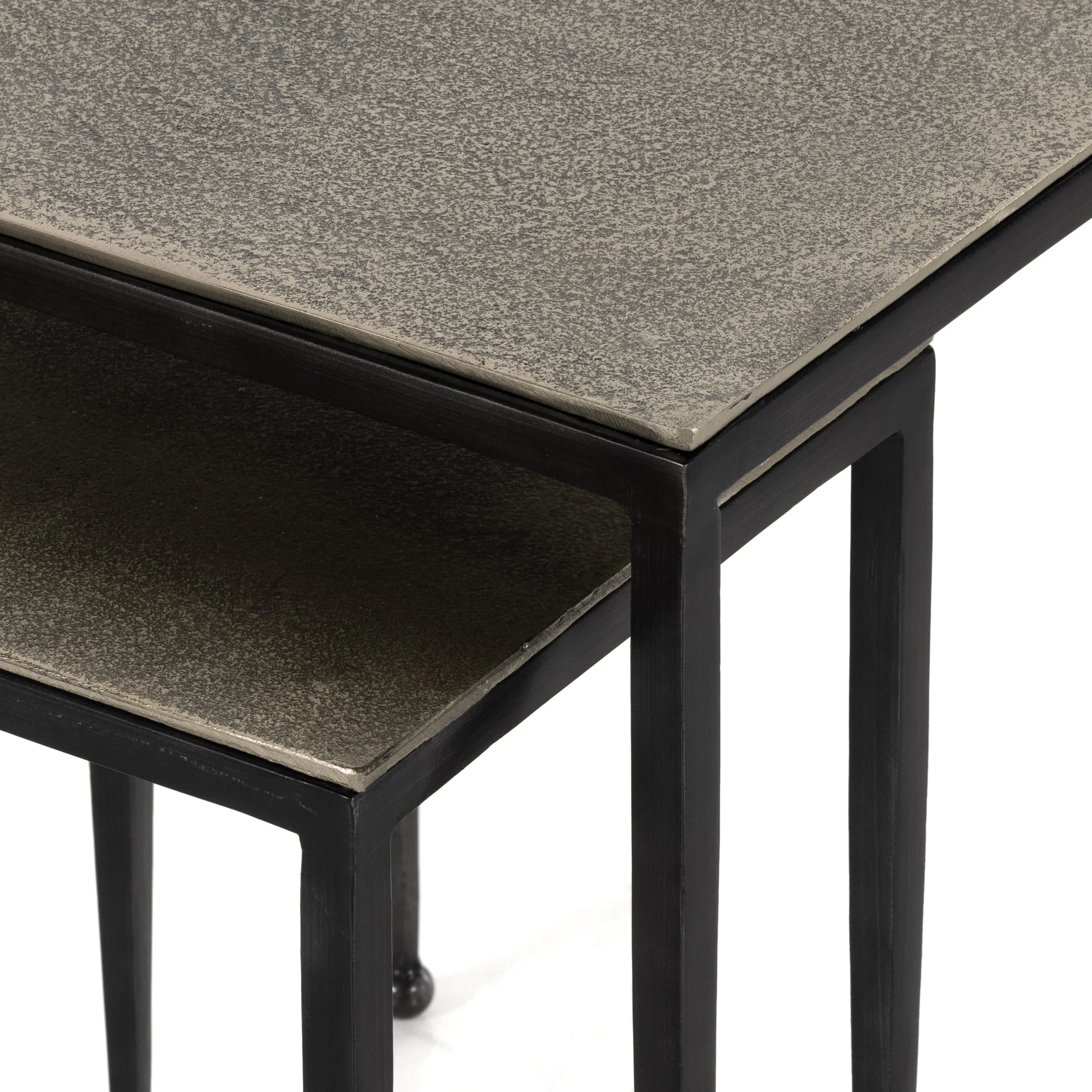 Dalston Nesting End Tables-Antique Nickel