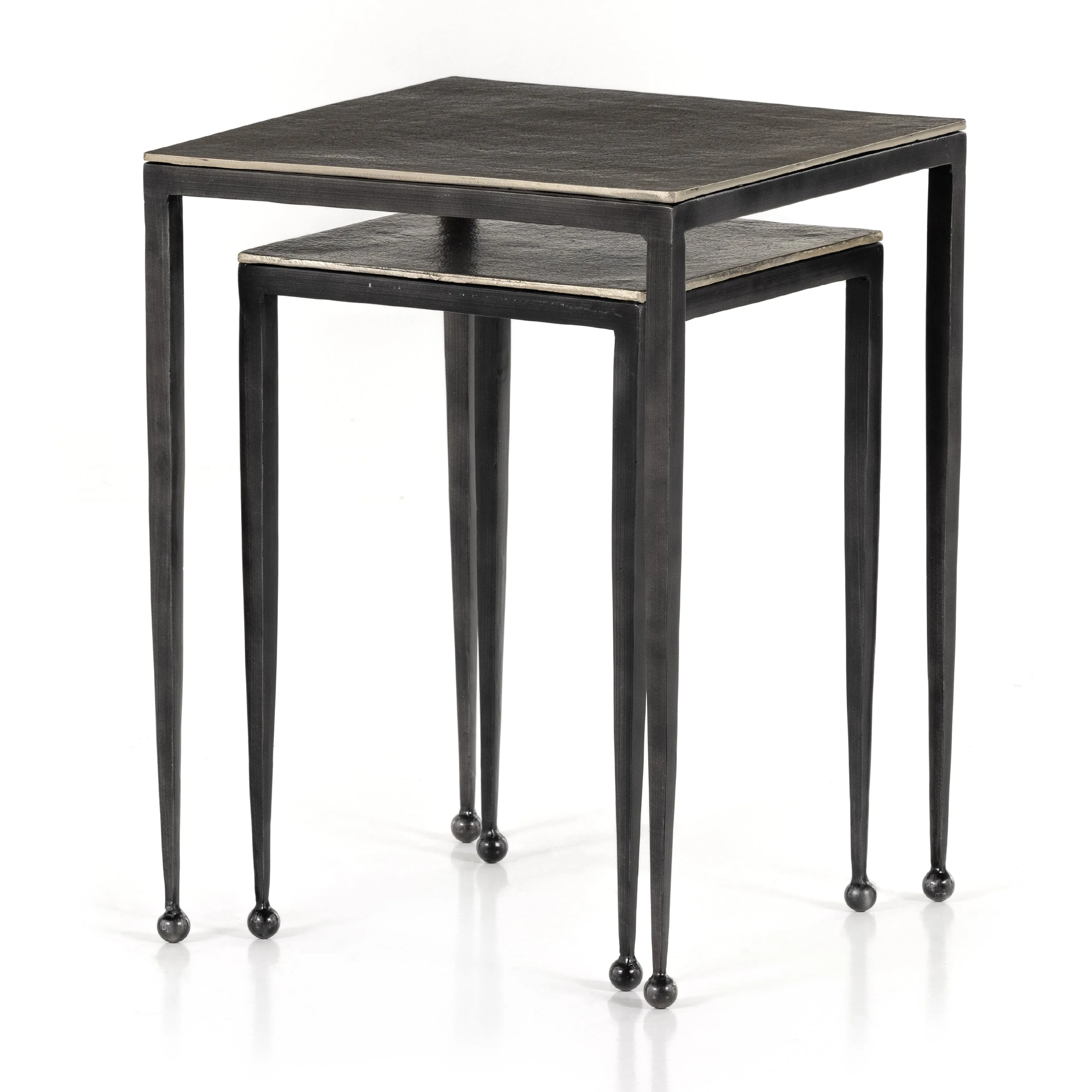 Dalston Nesting End Tables-Antique Nickel