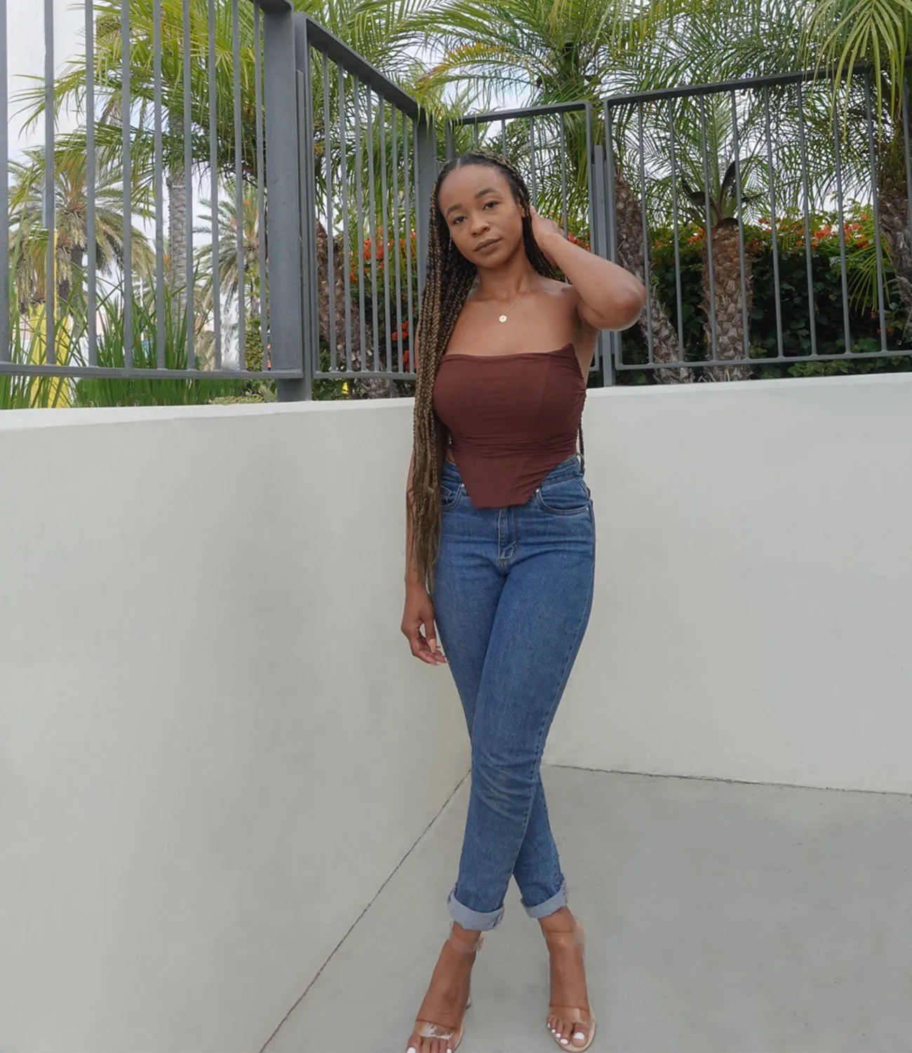 Date Night Corset(Brown)