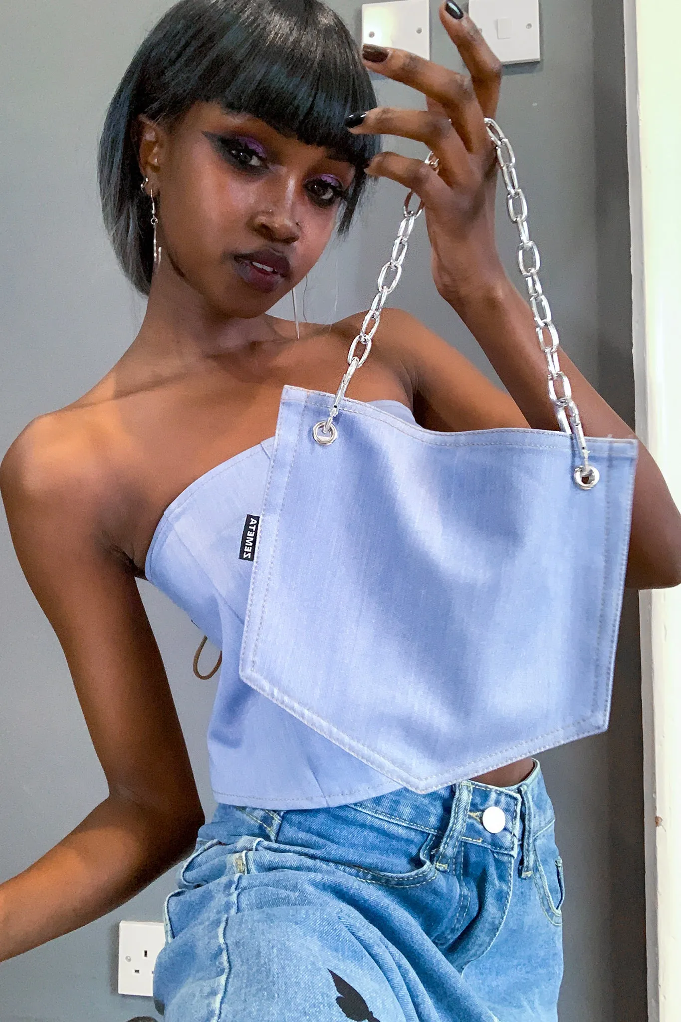 Denimcore Corset Top