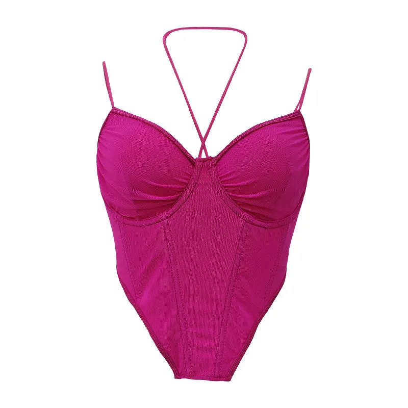 Double Strap Boned Corset Top