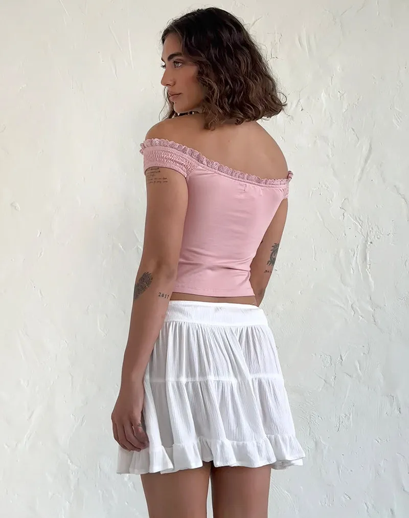 Dovica Corset Top in Pink Lady