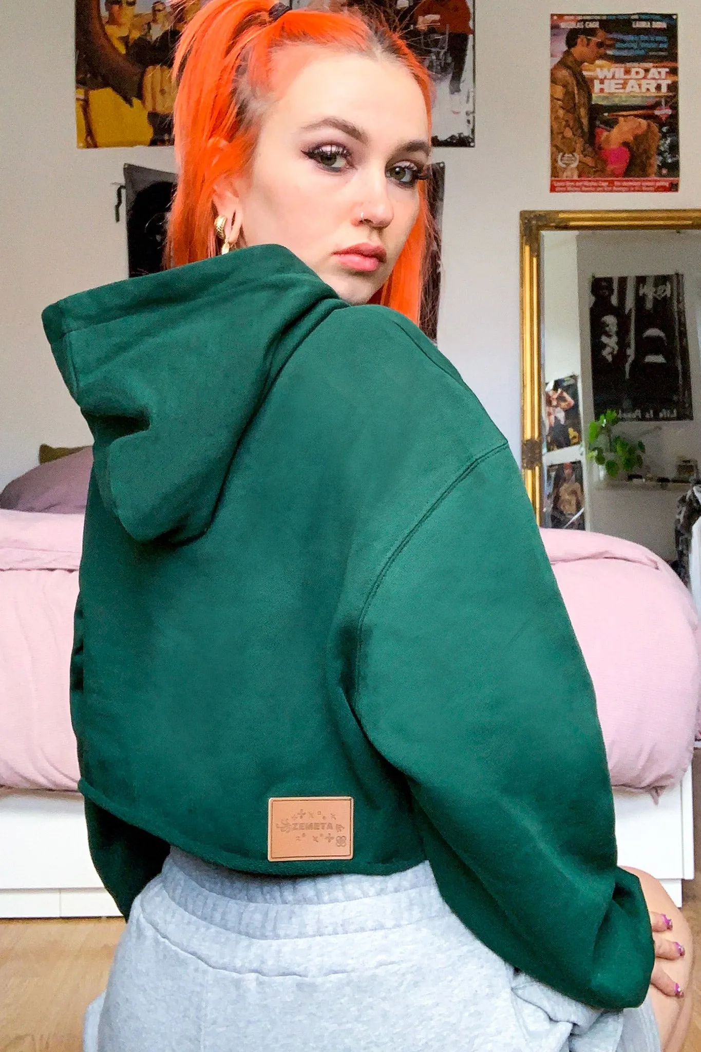 Eden Garden Crop Hoodie